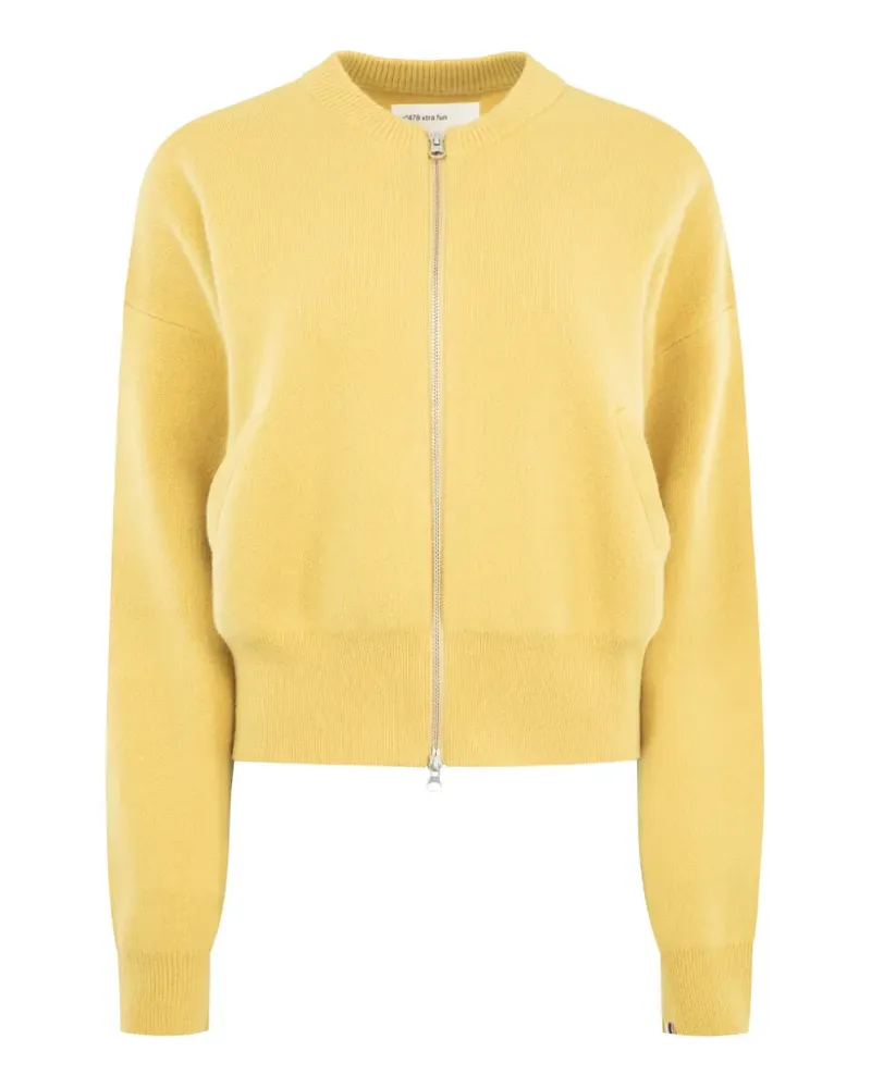 extreme cashmere Xtra Fun zip-up cardigan - Gelb Gelb