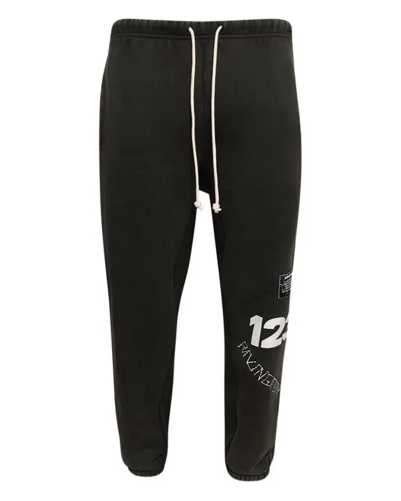RRR123 Jogginghose mit grafischem Print - Schwarz Schwarz