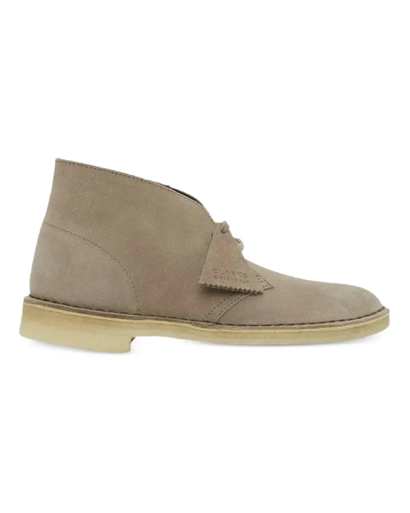 Clarks suede desert boots - Nude Nude