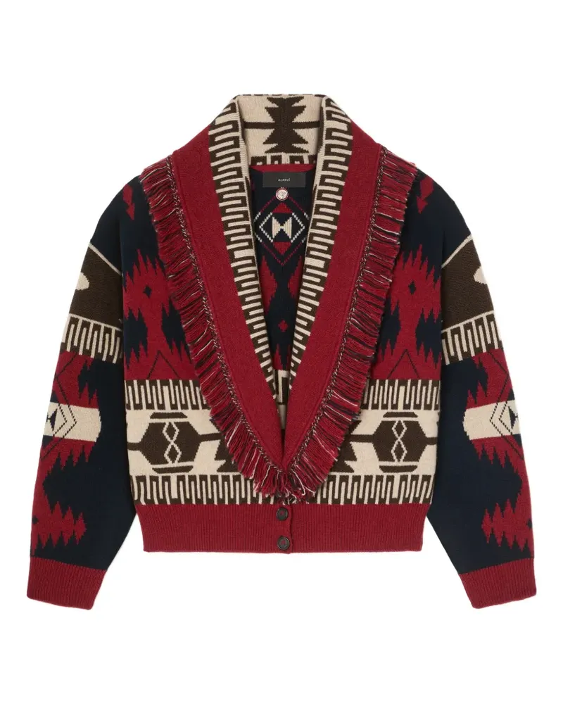 Alanui Icon Cardigan mit Jacquardmuster - Grau Grau