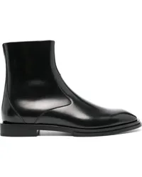 Alexander McQueen Stiefel mit Logo-Gravur Schwarz