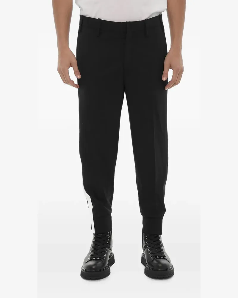 Neil Barrett stripe-detail slim-fit track pants - Schwarz Schwarz