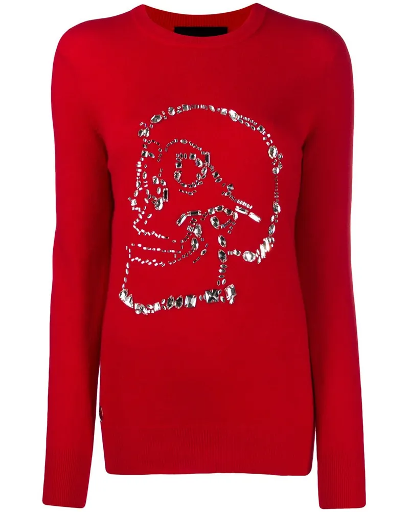 Philipp Plein Pullover mit Kristallen - Rot Rot