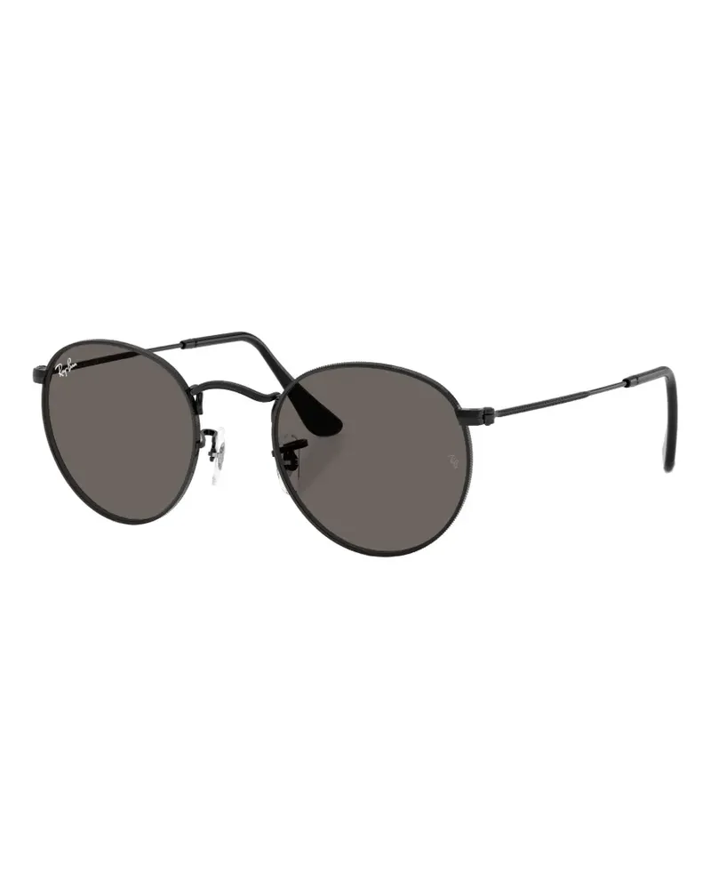 Ray Ban Sonnenbrille mit rundem Gestell - Schwarz Schwarz