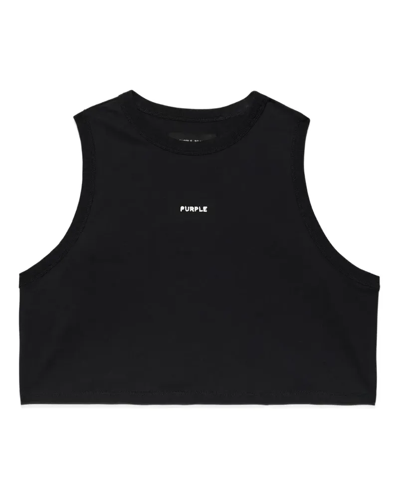 PURPLE BRAND Ärmeloses Oberteil - Schwarz Schwarz