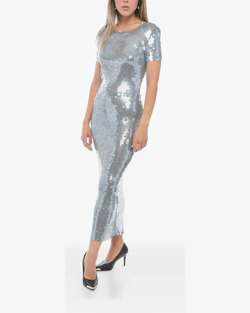Maison Margiela Kleid mit Pailletten - Blau Blau