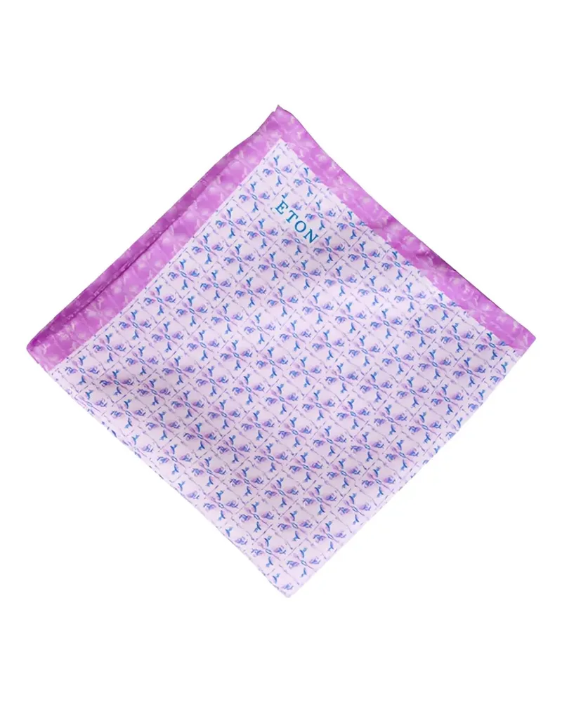 Eton Gemustertes Einstecktuch - Rosa Rosa
