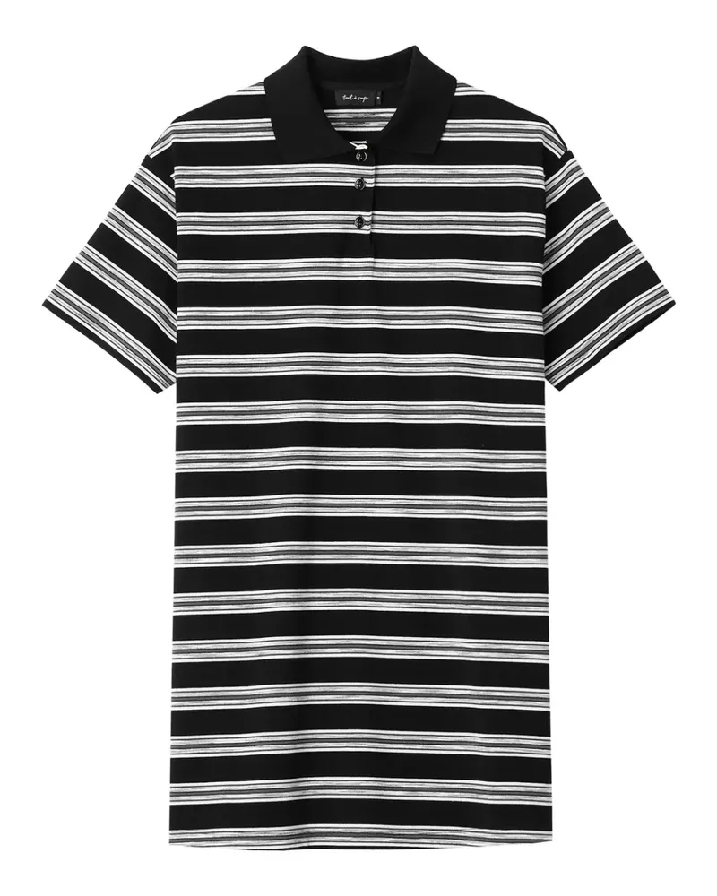 Tout a Coup striped-pattern mini dress - Schwarz Schwarz