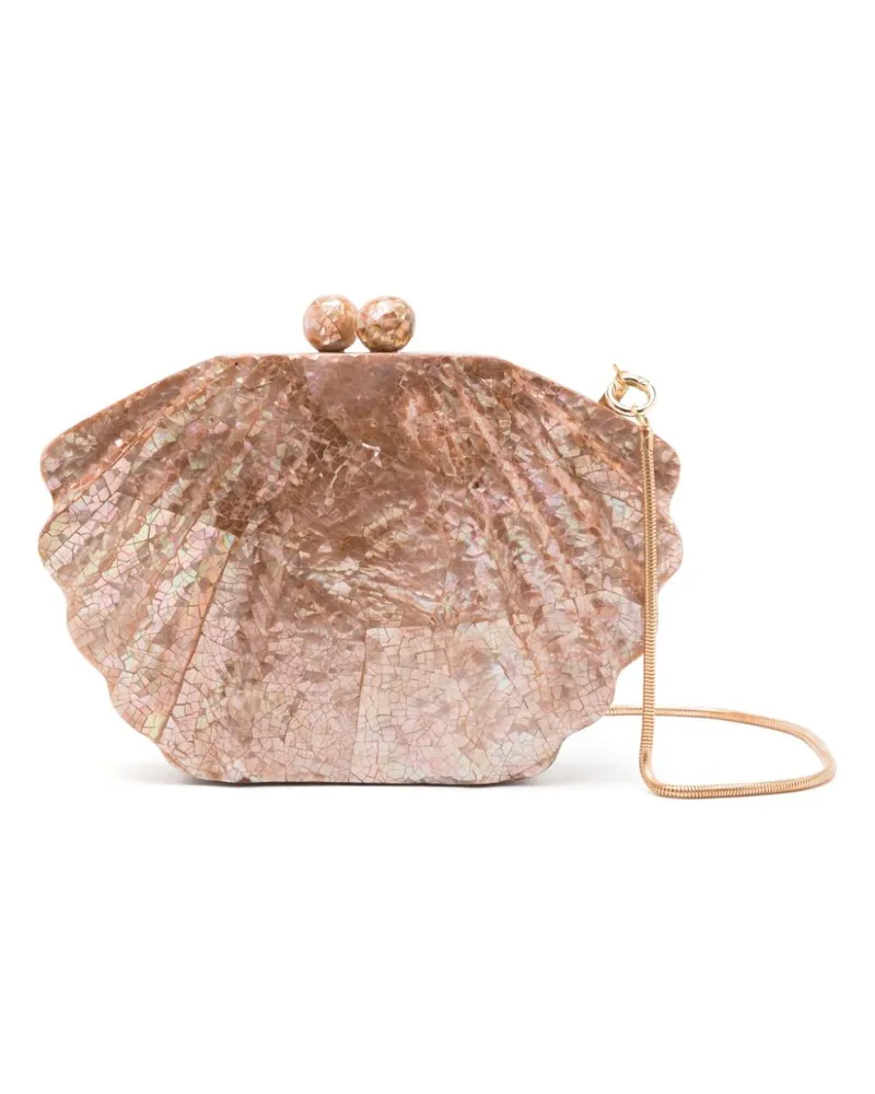 ISLA Clutch aus Perlmutt - Nude Nude