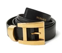 Gürtel aus Leder 3 cm - Schwarz