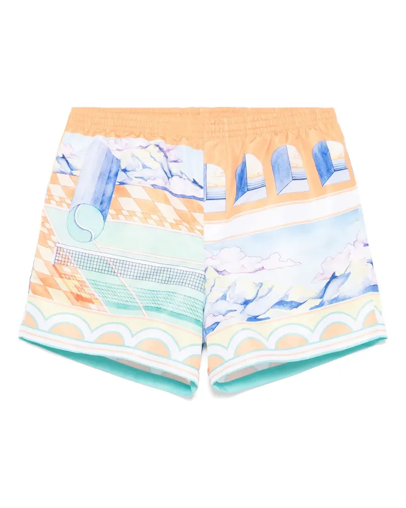 Casablanca Paris Badeshorts mit Print - Orange Orange
