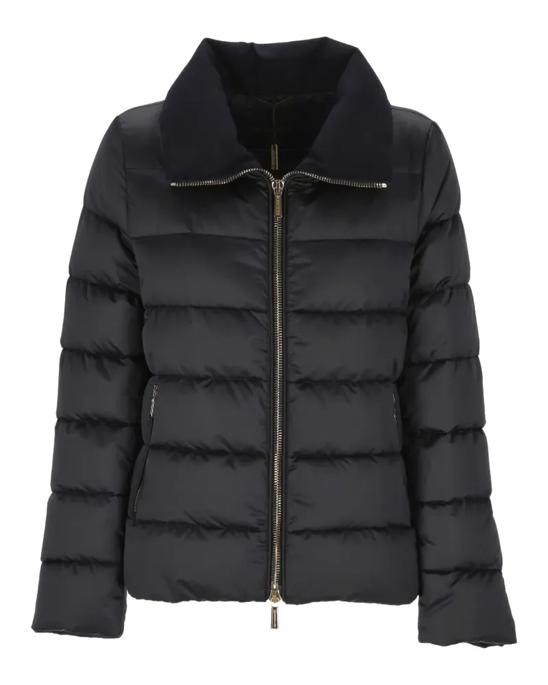 MOORER Argentea quilted high-neck jacket - Blau Blau
