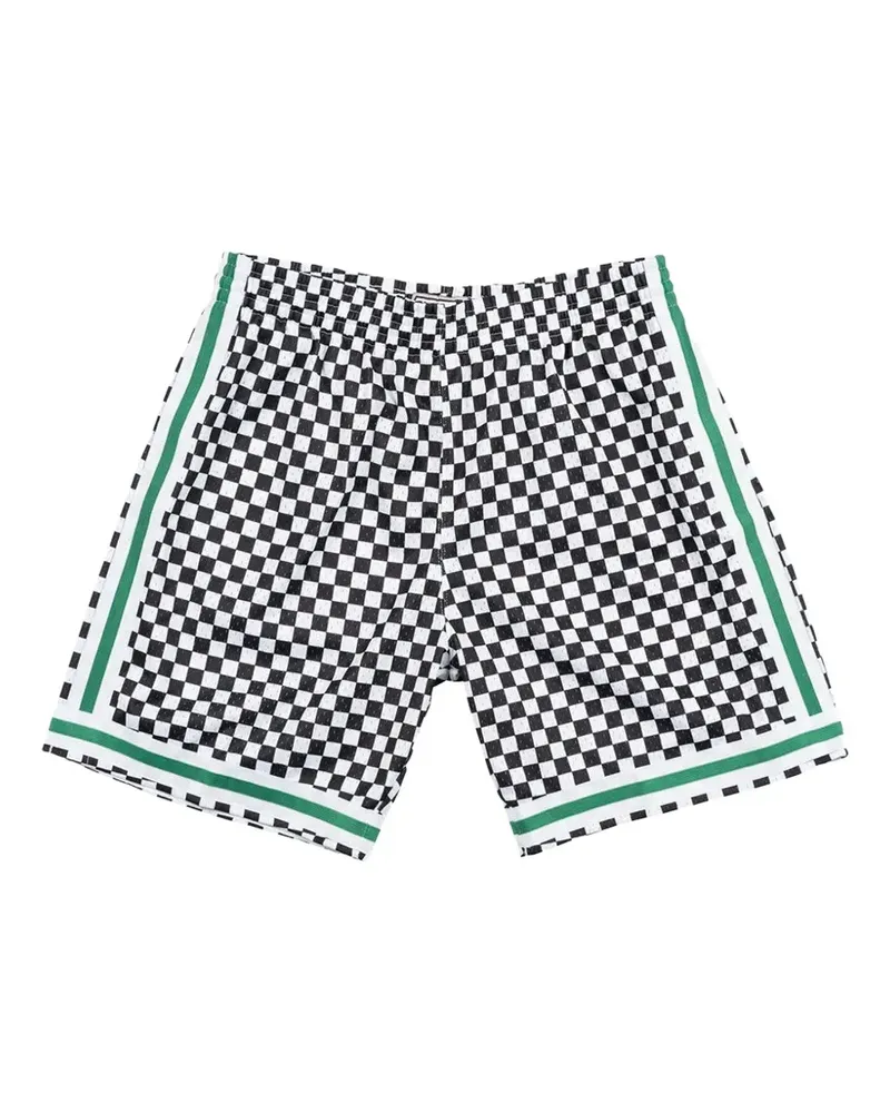 Mitchell & Ness x NBA Boston Celtics karierte Shorts - Schwarz Schwarz