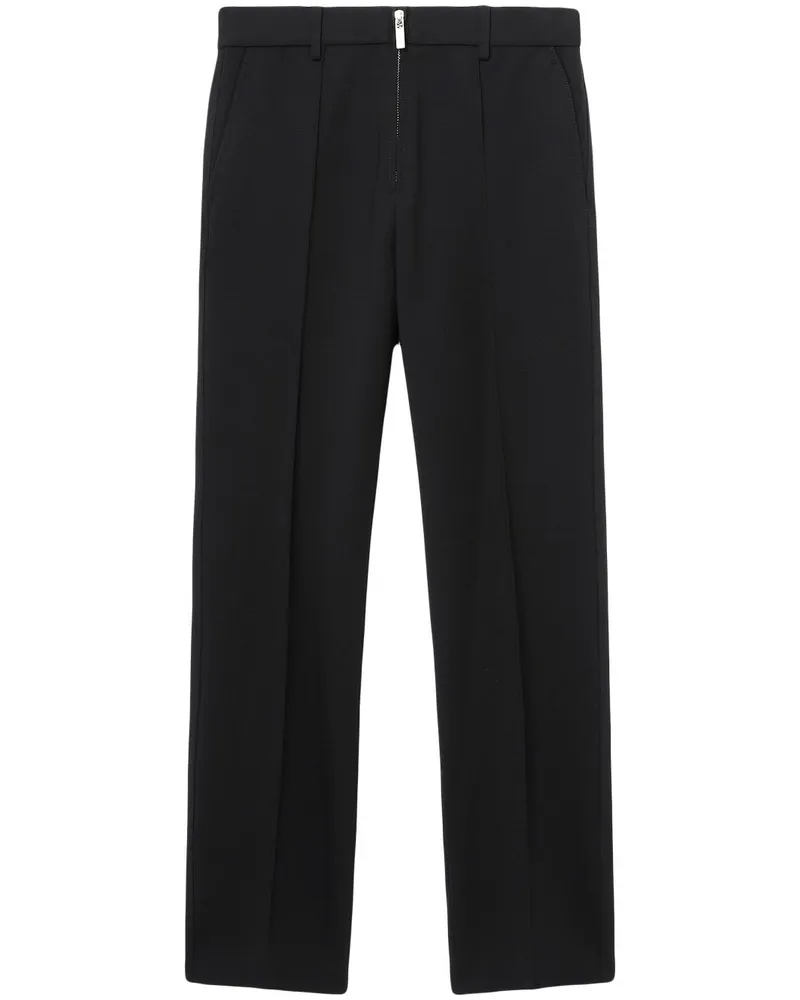Helmut Lang Hose mit sichtbarem Reißverschluss - Schwarz Schwarz