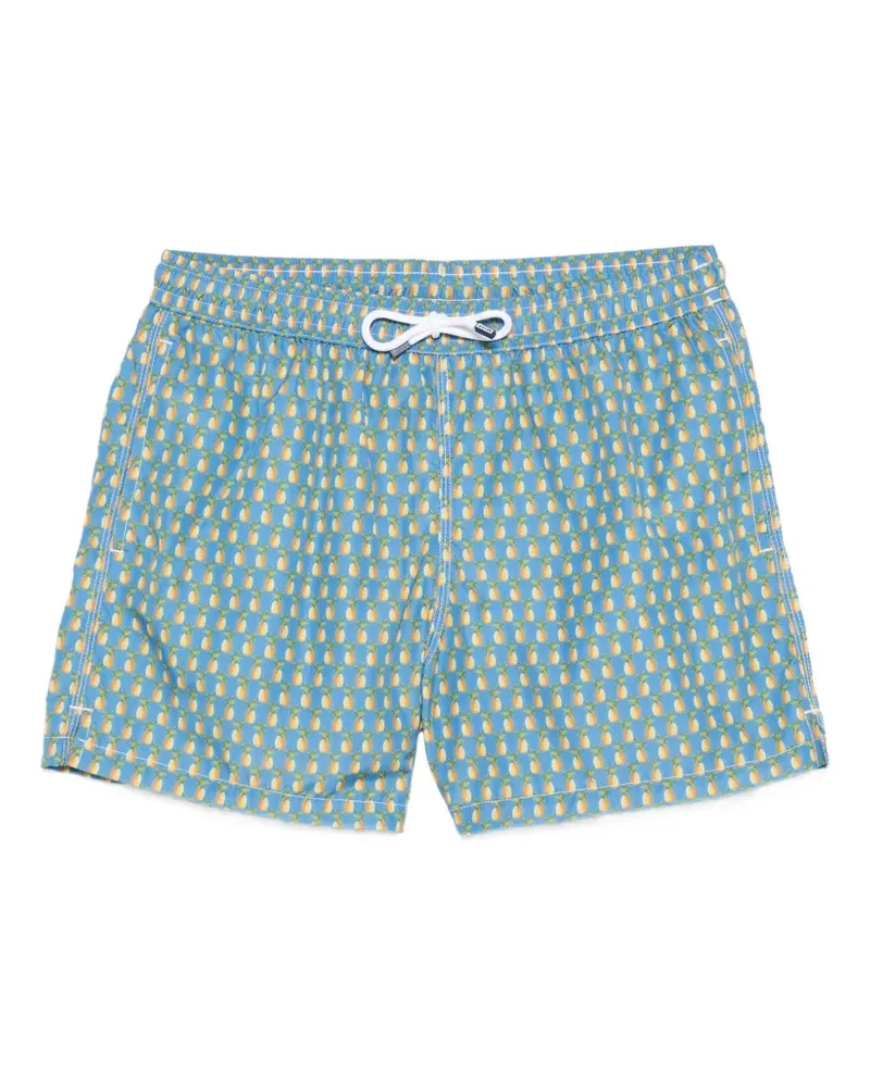 Fedeli Badeshorts mit Ananas-Print - Blau Blau