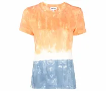 T-Shirt mit Batikmuster - Orange