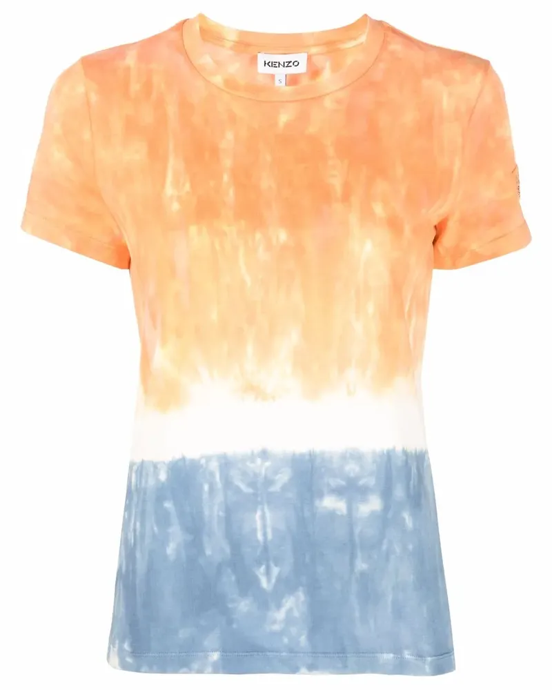 Kenzo T-Shirt mit Batikmuster - Orange Orange