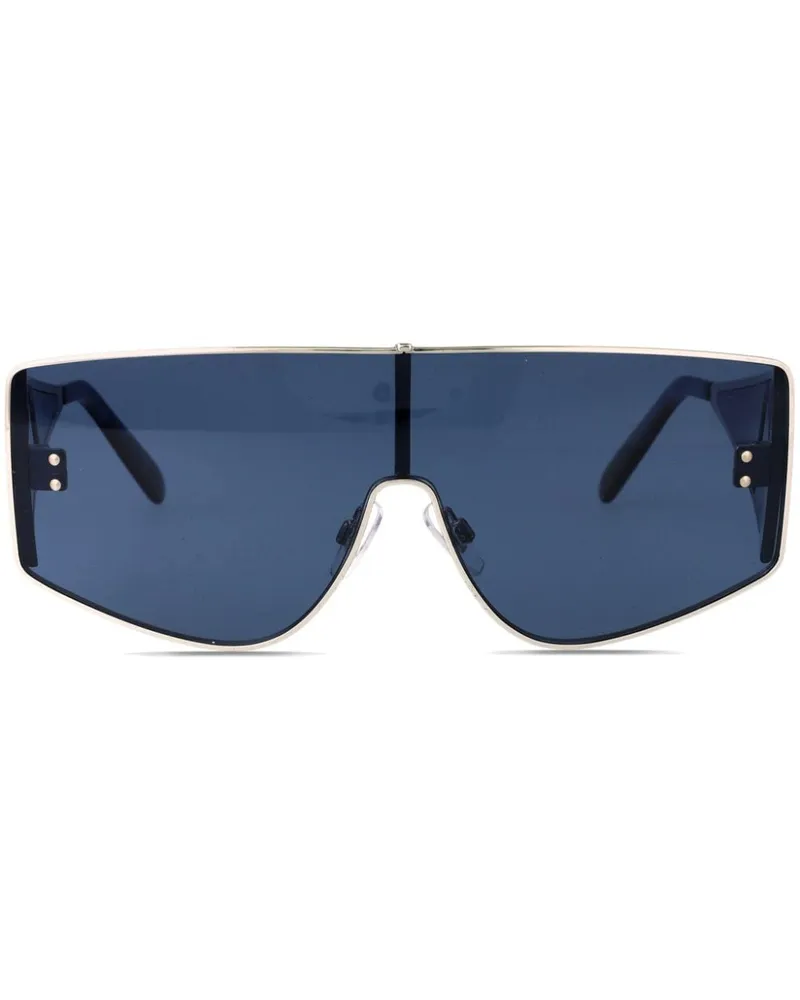 Dolce & Gabbana Sonnenbrille mit Logo-Print - Silber Silber