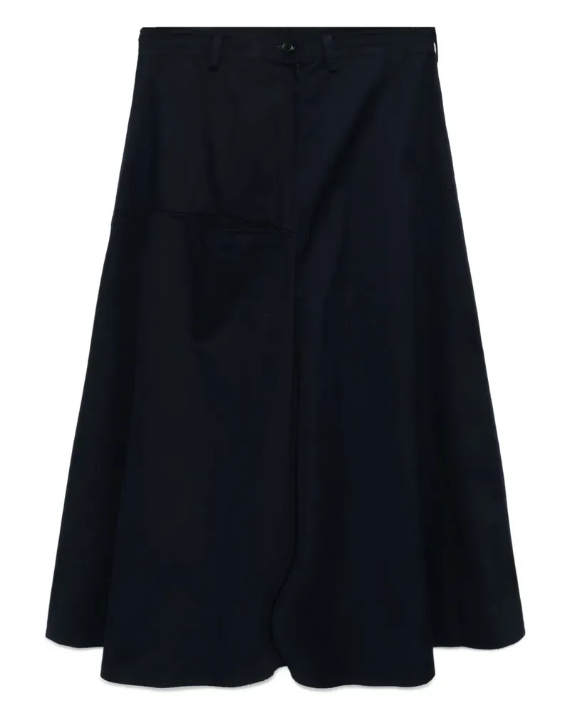 Yohji Yamamoto Rock aus Baumwolle - Blau Blau