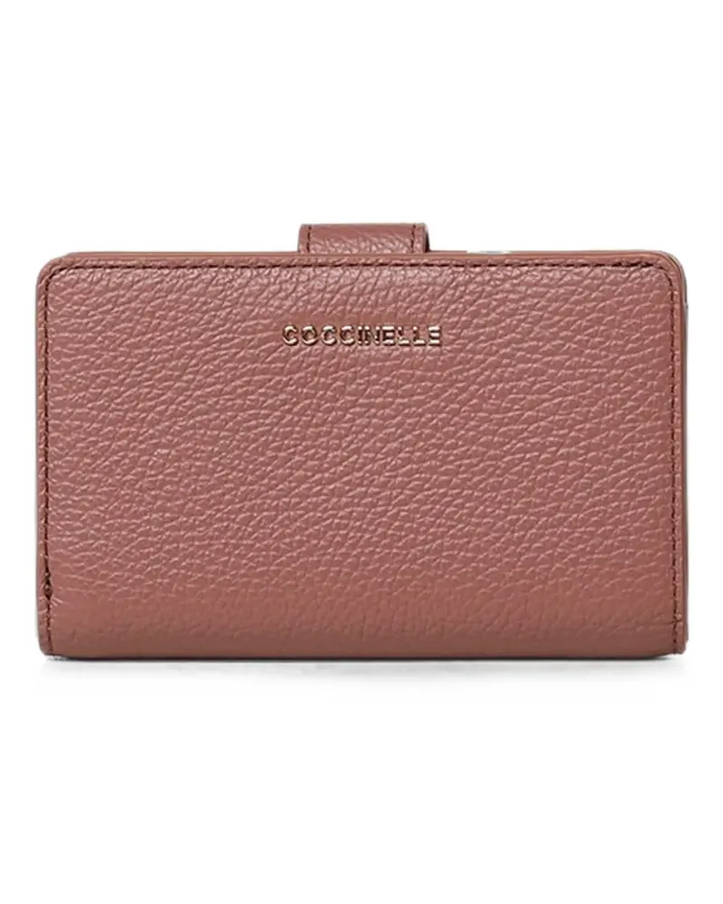 Coccinelle Weiches Portemonnaie mit Druckknopf - Rosa Rosa