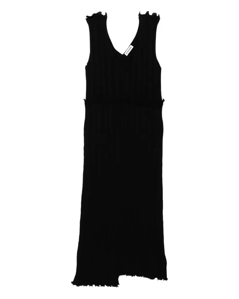 Jil Sander Klassisches Kleid - Schwarz Schwarz