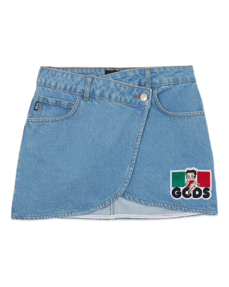 GCDS Betty Boop Minirock - Blau Blau