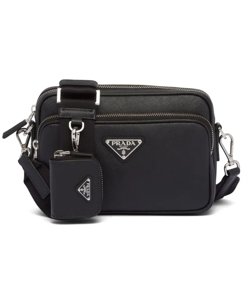 Prada Schultertasche aus Saffiano-Leder - Schwarz Schwarz