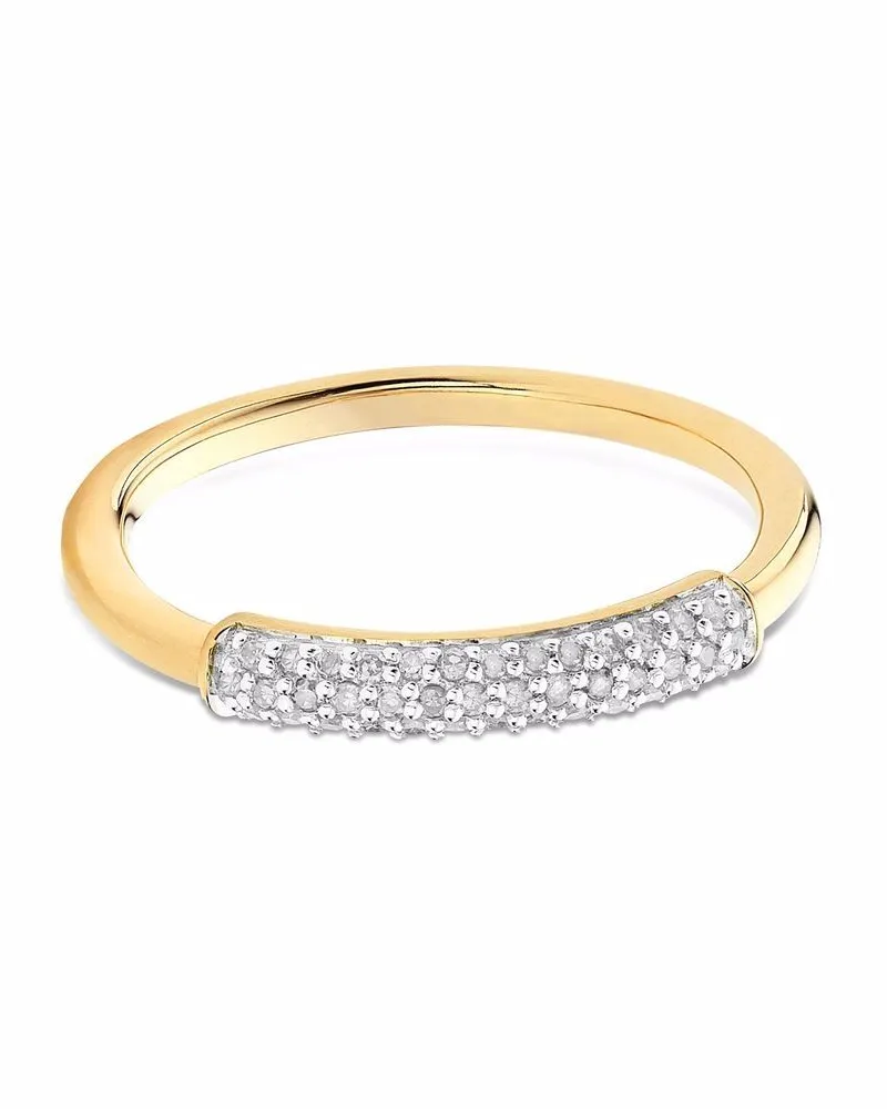 Monica Vinader Fiji Bar Ring - Gold Gold