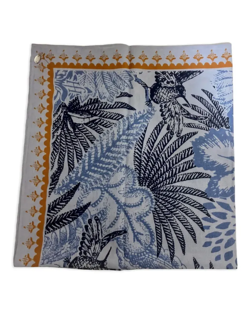 Friendly Hunting Schal mit Vogel-Print - Blau Blau