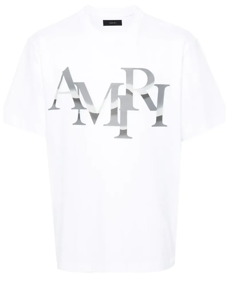 Amiri Staggered Chrome T-Shirt - Weiß Weiß