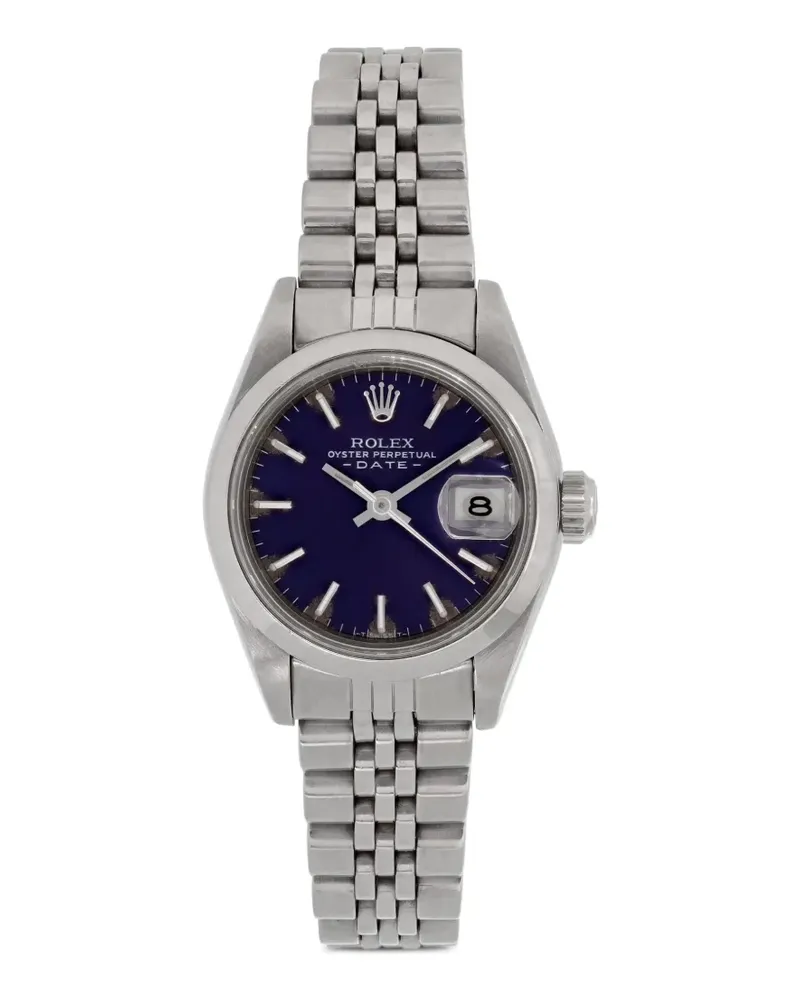 Rolex 1973 Oyster Perpetual Date Armbanduhr 26mm - Blau Blau