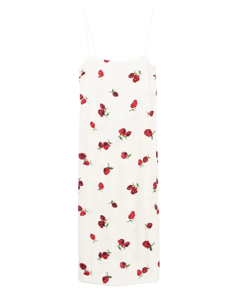 KHAITE Kleid mit Blumen-Print - Nude Nude