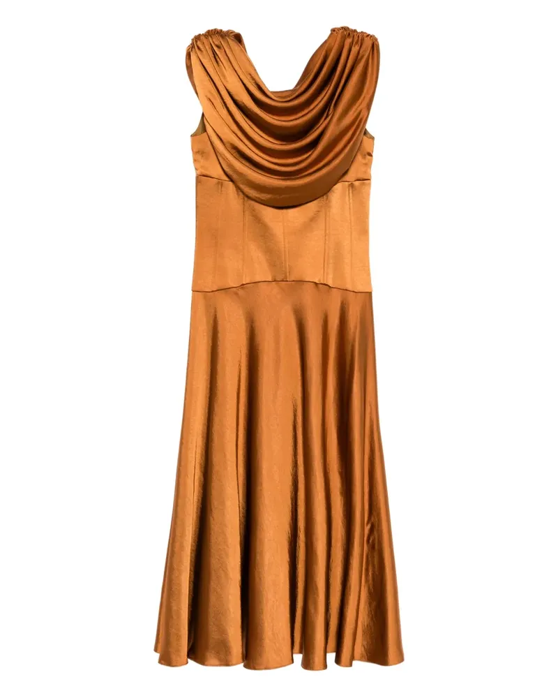Amsale Kleid mit Spaghettiträgern - Braun Braun
