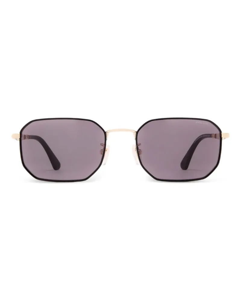 Police Origins Nineties 2 Sonnenbrille mit geometrischem Gestell - Schwarz Schwarz