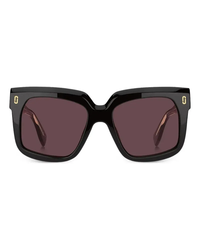Marc Jacobs Sonnenbrille mit eckigem Gestell - Schwarz Schwarz