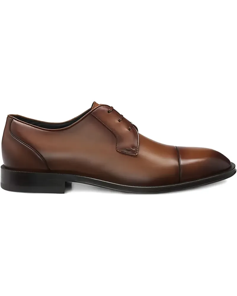 HUGO BOSS Derby-Schuhe mit angeschnittener Kappe - Braun Braun