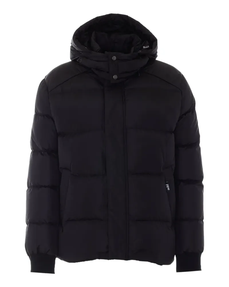 ADD Gesteppte Kapuzenjacke - Schwarz Schwarz