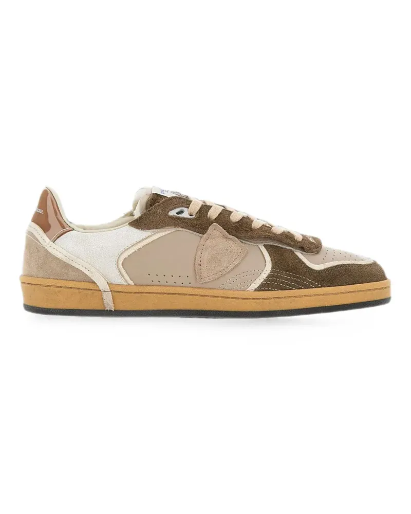 Philippe Model Pgal logo-patch sneakers - Nude Nude