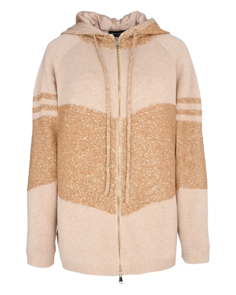 Fabiana Filippi Cardigan mit Kapuze - Nude Nude