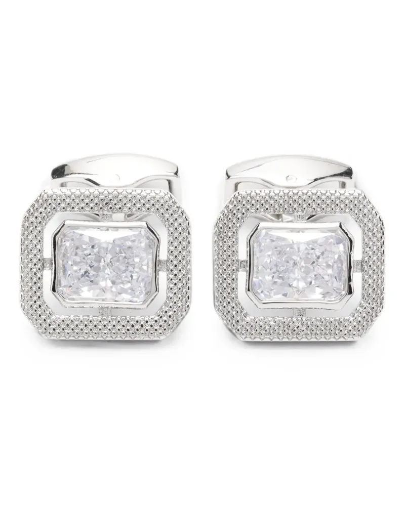 Tateossian crystal-embellished cufflinks - Silber Silber