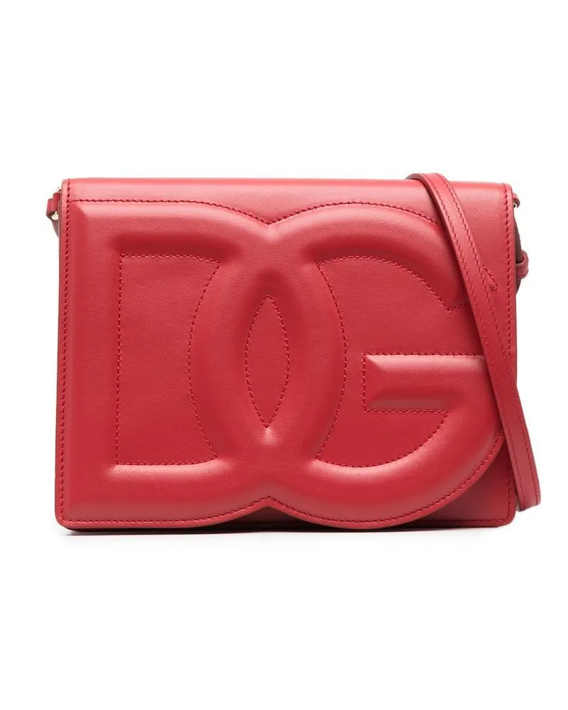 Dolce & Gabbana Umhängetasche mit DG-Logo - Rot Rot