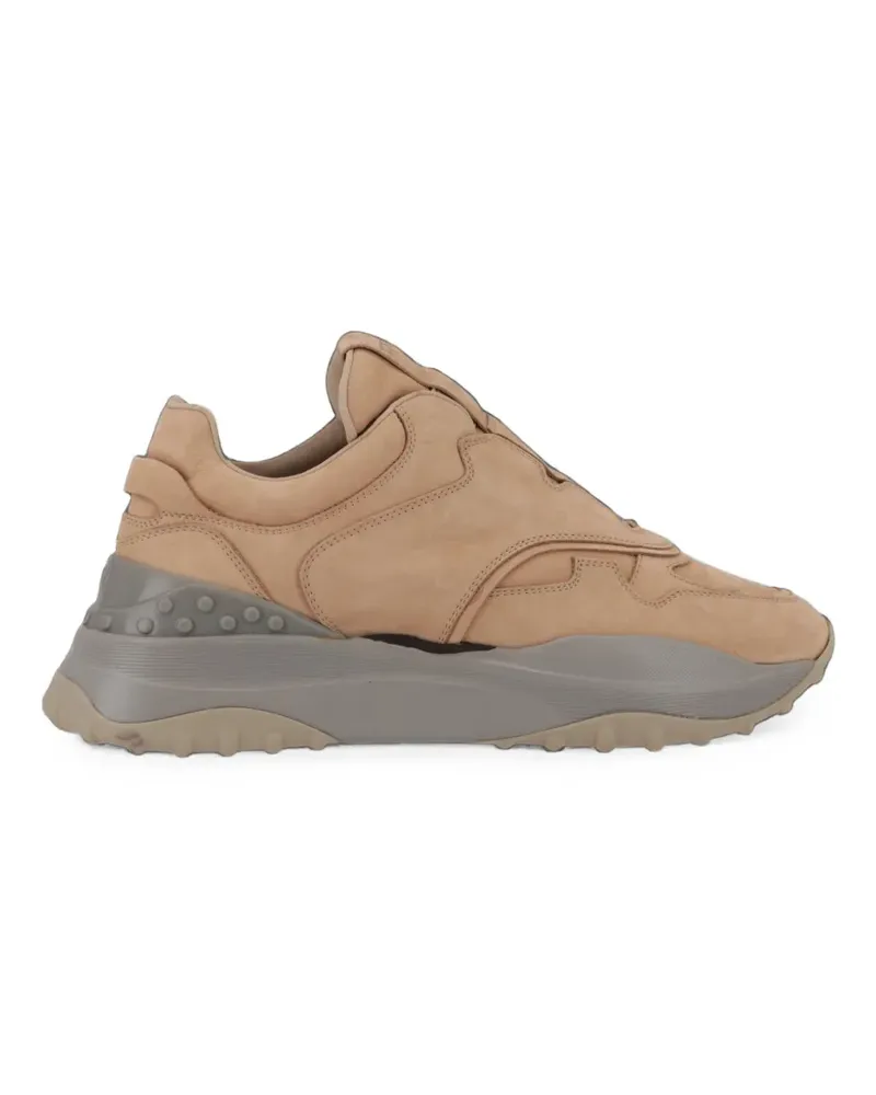 TOD'S Gommino-detail panelled sneakers - Nude Nude