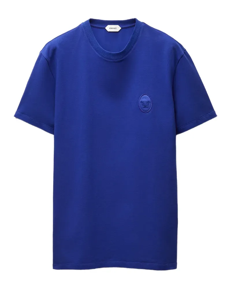 Versace T-Shirt aus Jersey - Blau Blau