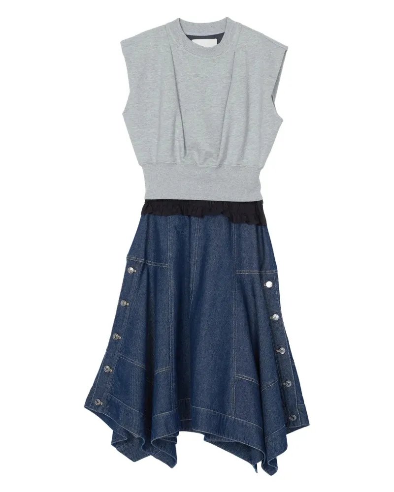 3.1 phillip lim Asymmetrisches Jeanskleid - Grau Grau