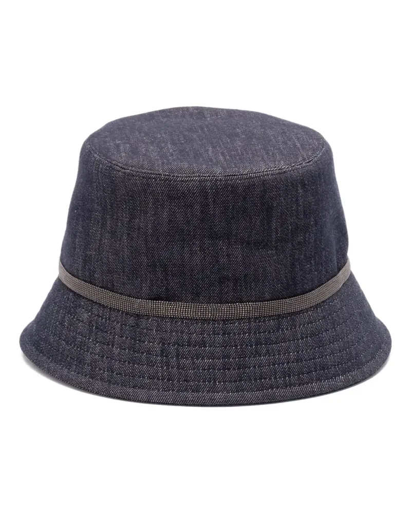 Brunello Cucinelli Fischerhut im Jeans-Look - Blau Blau