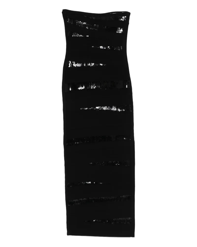 Hervé Léger Chiara Gown sequin-embellished midi dress - Schwarz Schwarz