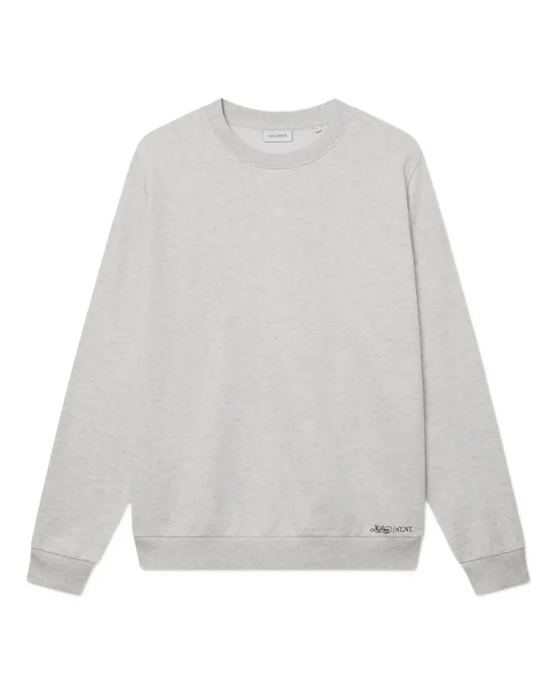 LES DEUX Sweatshirt mit Logo - Grau Grau