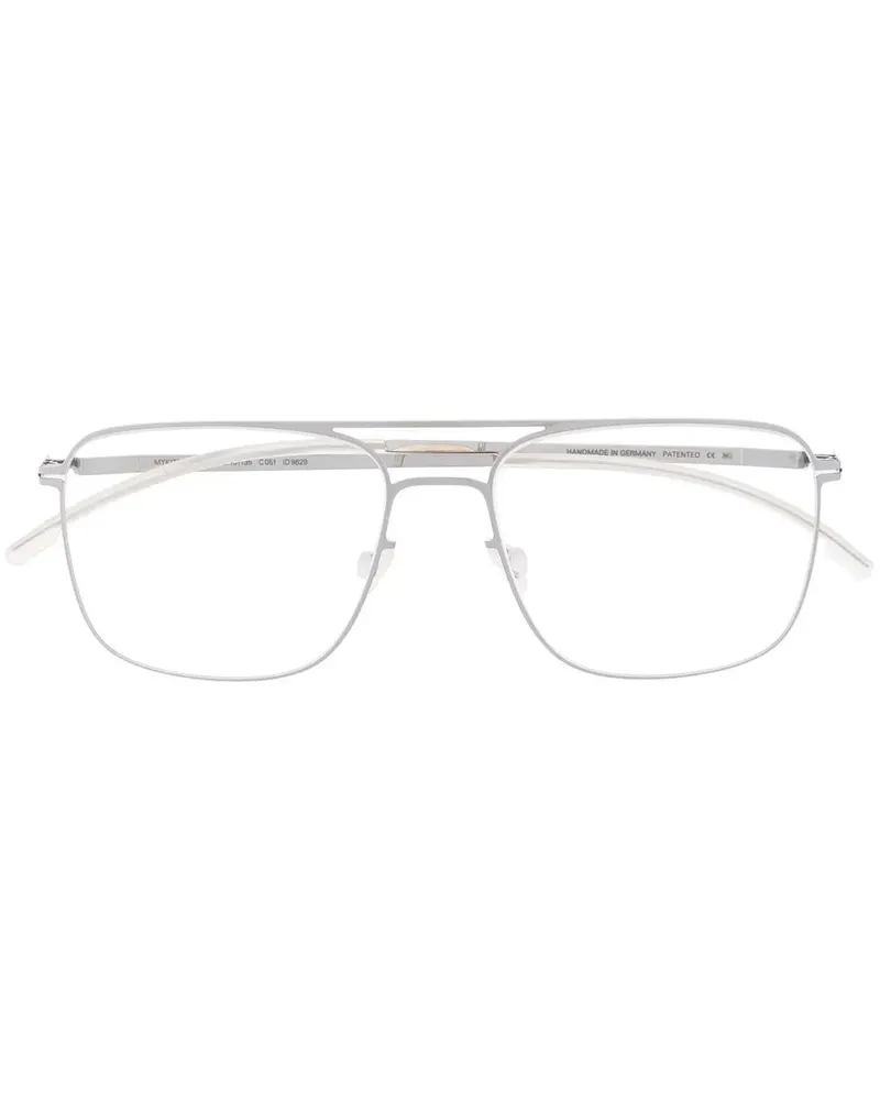 Mykita Brille mit eckigem Gestell - Silber Silber