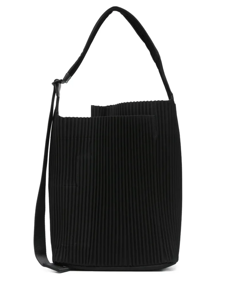 Issey Miyake Tote Bag mit Falten - Schwarz Schwarz