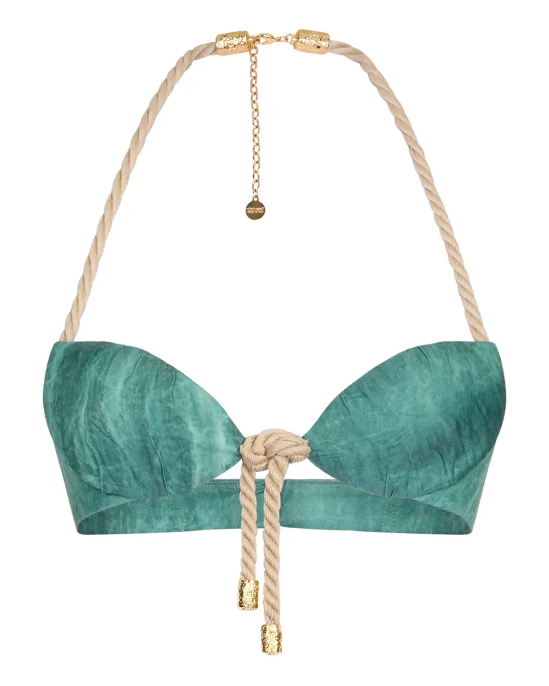 Roberto Cavalli Tanktop mit Kordeldetail - Grün Grün